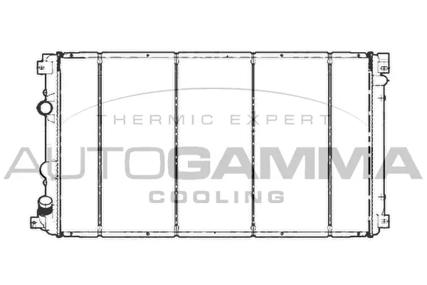 Radiateur, refroidissement du moteur AUTOGAMMA 103738