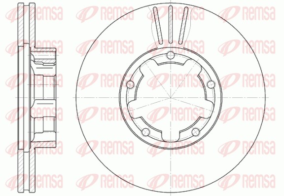 Disque de frein REMSA 6234.11