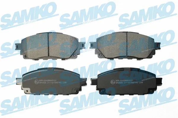 Kit de plaquettes de frein, frein à disque SAMKO 5SP2143