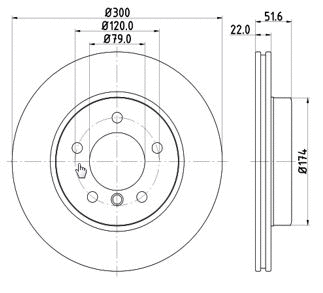Disque de frein MTR 12108570