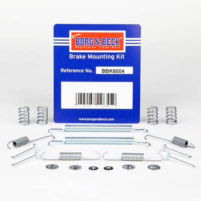 Kit d'accessoires, mâchoire de frein BORG & BECK BBK6004
