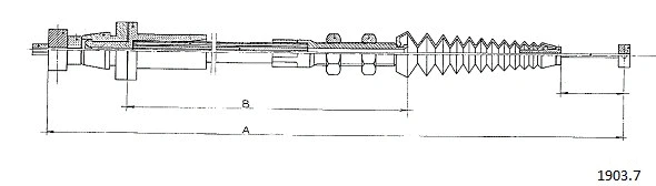 Câble d'accélération CABOR 1903.7