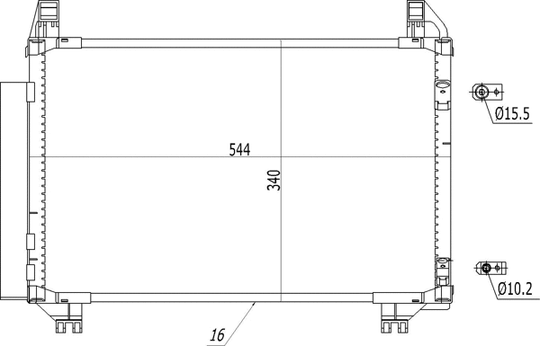 Condenseur, climatisation HART 636 920