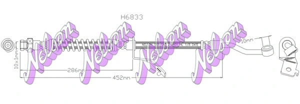 Flexible de frein KAWE H6833