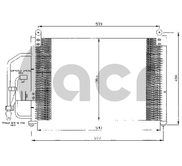 Condenseur, climatisation ACR 300421