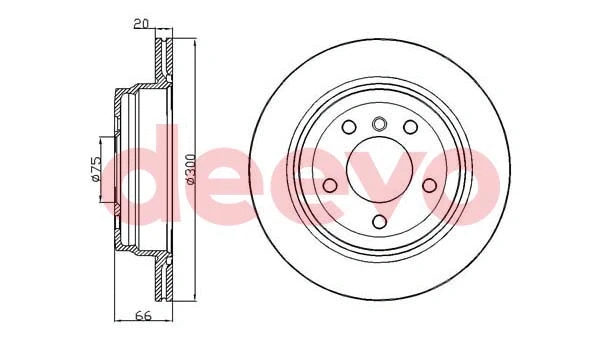 Disque de frein DEEVO BD24340