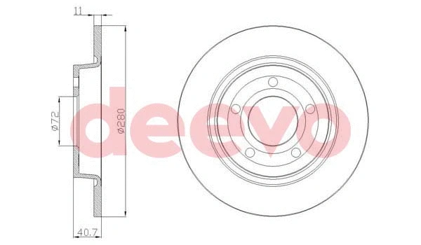Disque de frein DEEVO BD17340