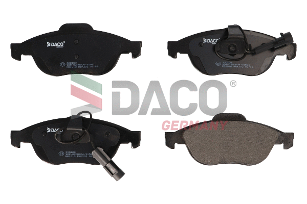 Kit de plaquettes de frein, frein à disque DACO Germany 320108