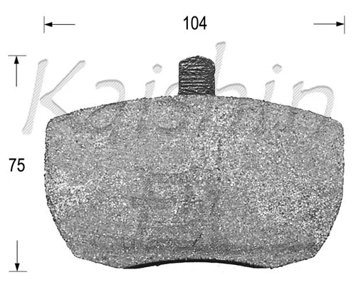 Kit de plaquettes de frein, frein à disque KAISHIN FK10098