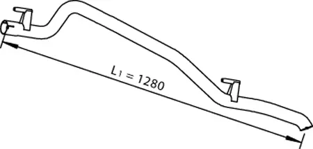 Tuyau d'échappement DINEX 56507
