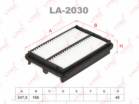Filtre à air LYNXAUTO LA-2030