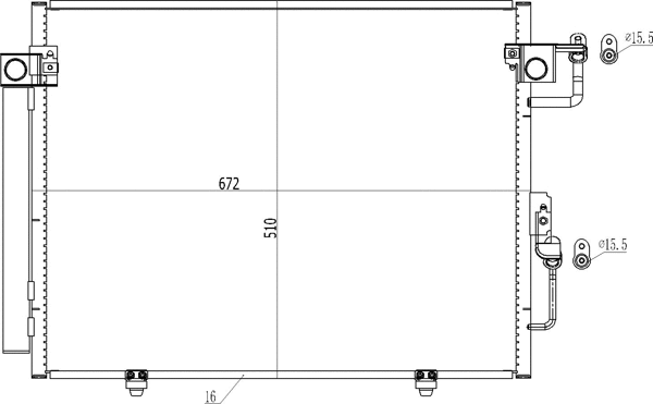 Condenseur, climatisation HART 606 134