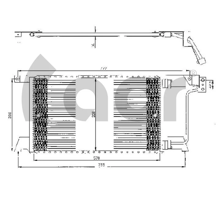Condenseur, climatisation ACR 300238