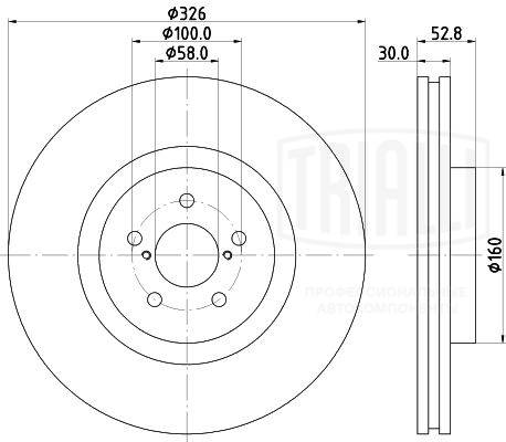 Disque de frein TRIALLI DF 220108