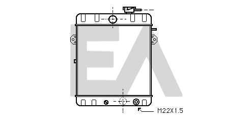 Radiateur, refroidissement du moteur EACLIMA 31R77009