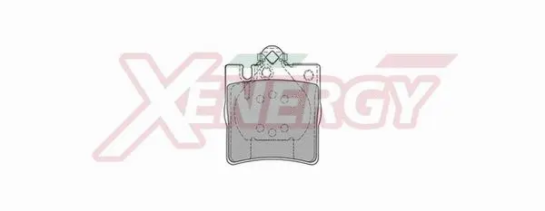 Kit de plaquettes de frein, frein à disque AP XENERGY X40722