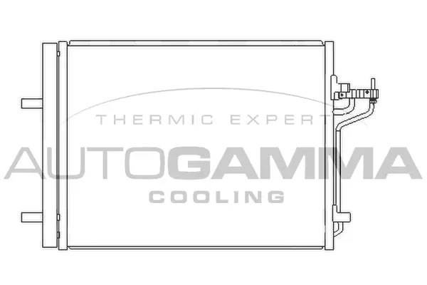 Condenseur, climatisation AUTOGAMMA 107112