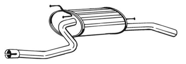 Silencieux arrière Vellerand 12444