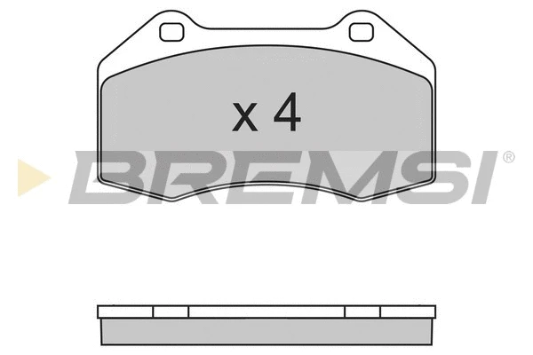 Kit de plaquettes de frein, frein à disque BREMSI BP3355