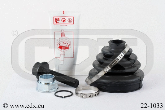 Jeu de joints-soufflets, arbre de commande CDX 22-1033