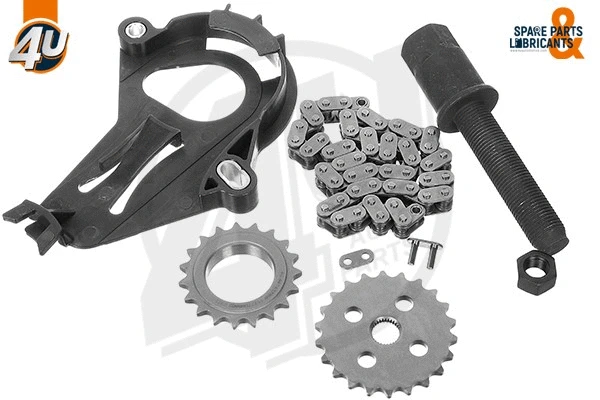 Kit de chaînes, commade de pompe à huile 4U Autoparts 44137BW