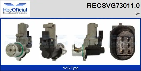 Vanne EGR RECOFICIAL RECSVG73011.0