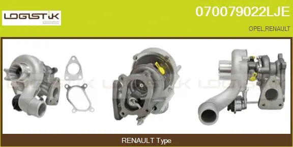 Turbocompresseur, suralimentation LGK 070079022LJE