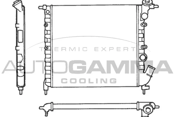 Radiateur, refroidissement du moteur AUTOGAMMA 100848
