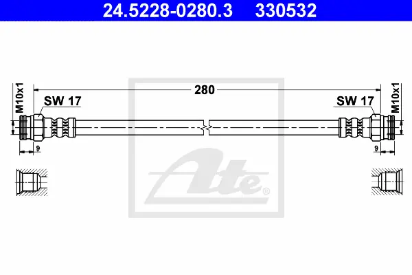 Flexible de frein ATE-APAC 24.5228-0280.3