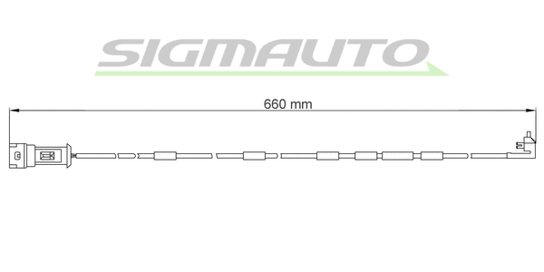 Contact d'avertissement, usure des plaquettes de frein SIGMAUTO WI0518