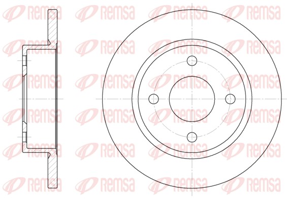Disque de frein REMSA 6047.00