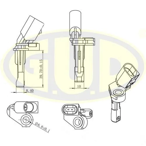Capteur, vitesse de roue G.U.D. GABS01028