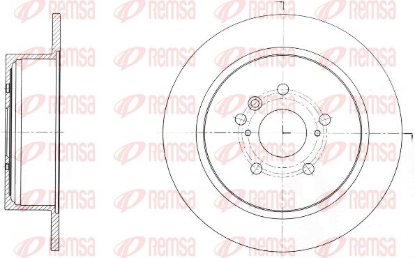 Disque de frein REMSA 61650.00
