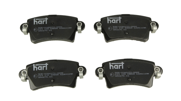 Kit de plaquettes de frein, frein à disque HART 219 115