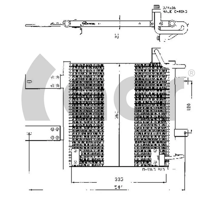 Condenseur, climatisation ACR 300396