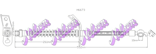 Flexible de frein KAWE H6673