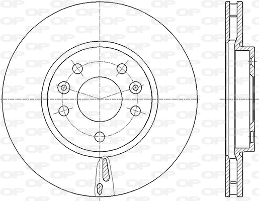 Disque de frein OPEN PARTS BDR2846.20