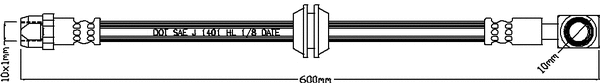 Flexible de frein JURATEK JBH1006