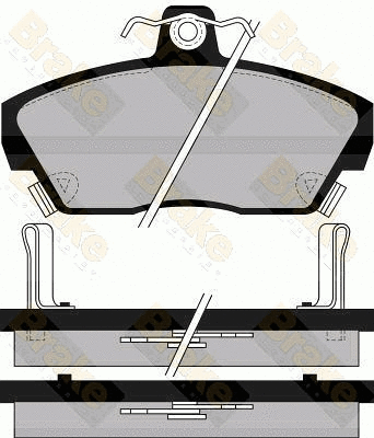 Kit de plaquettes de frein, frein à disque Brake ENGINEERING PA538