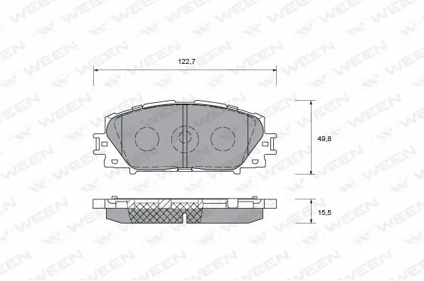 Kit de plaquettes de frein, frein à disque WEEN 151-0021