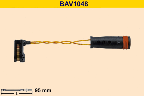 Contact d'avertissement, usure des plaquettes de frein BARUM BAV1048