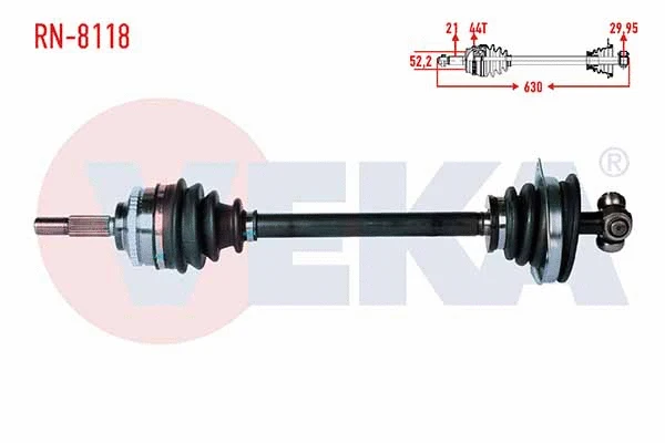 Arbre de transmission VEKA RN-8118