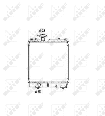 Radiateur, refroidissement du moteur NRF 53456