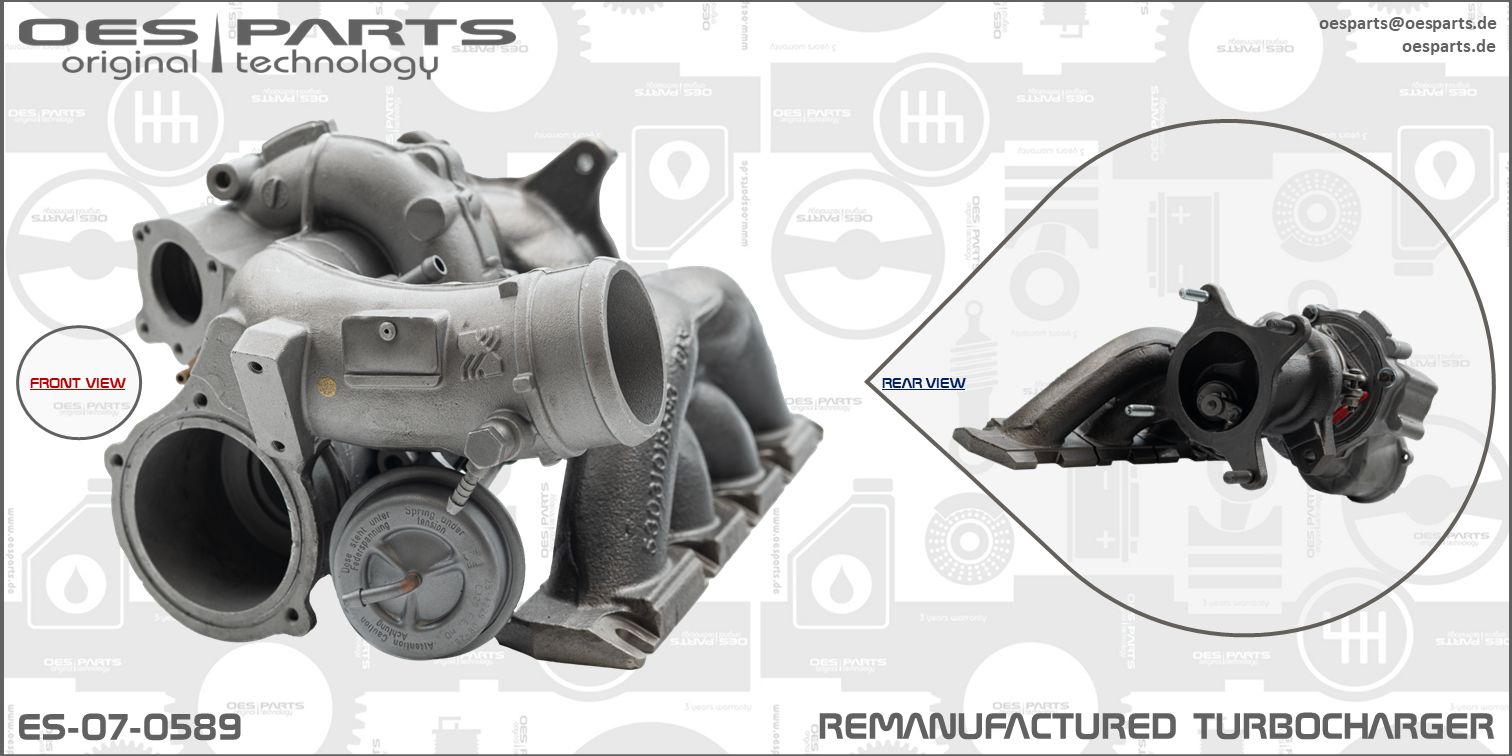 Turbocompresseur, suralimentation OES PARTS ES-07-0589