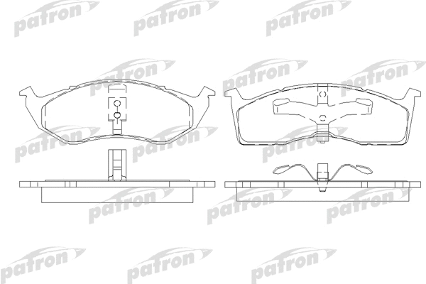 Kit de plaquettes de frein, frein à disque PATRON PBP7006