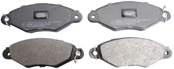 Kit de plaquettes de frein, frein à disque DENCKERMANN B110647