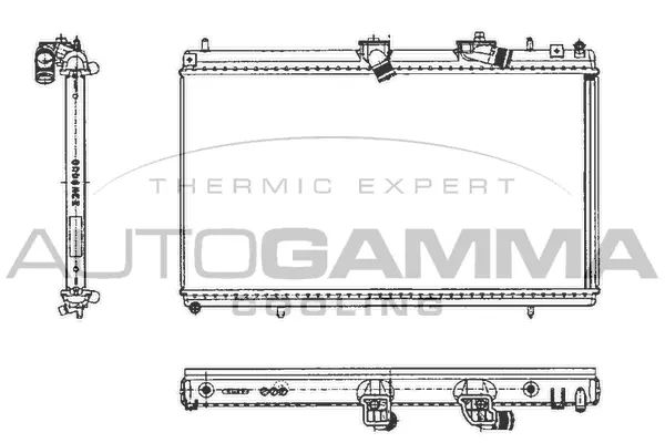 Radiateur, refroidissement du moteur AUTOGAMMA 103646