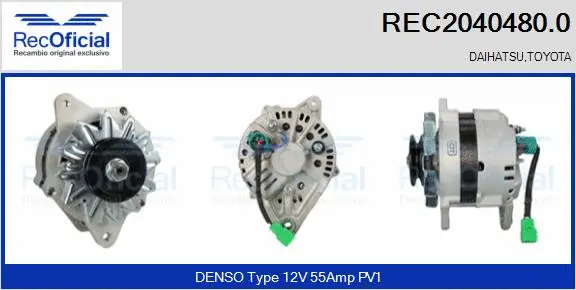 Alternateur RECOFICIAL REC2040480.0