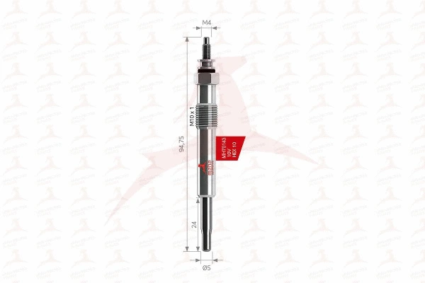 Bougie de préchauffage MEHA AUTOMOTIVE MH70143