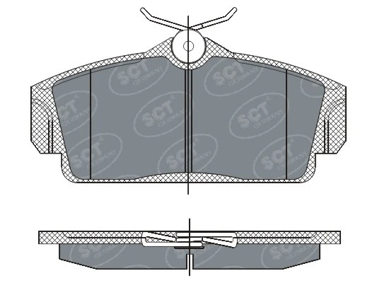 Kit de plaquettes de frein, frein à disque SCT - MANNOL SP 269 PR